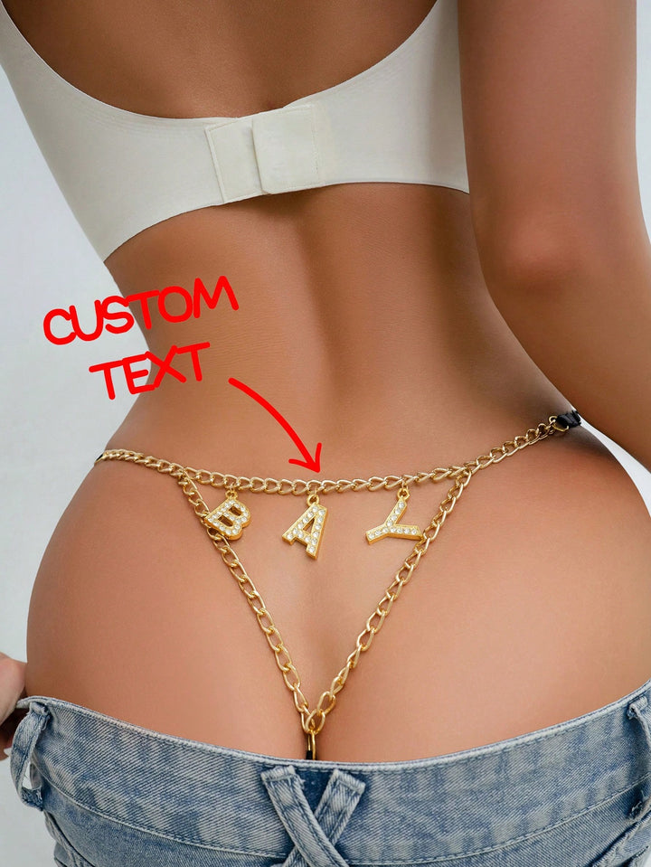ゴールドチャームネーム付きカスタムTバックGストリング • 名前入りパーソナライズチャームTバック • カスタムTバックビキニ • カップルギフト • クリスマスプレゼント • メリークリスマス • カスタマイズされたクリスマス下着スパンコールファッション、カラフルなカスタム、パーソナライズ、ユニーク、カスタマイズされたフィン
