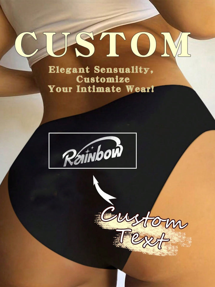 Personalized Women's Printed Pattern Triangle Funny Panties Customized Women's Briefs, Customized Pet Face Briefs With Photos And Pictures,Christmas Costumes,Christmas Presents,Merry Christmas,Customized Christmas Underwear