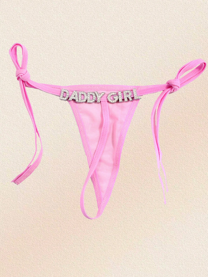 カスタムセクシーTバック、DIYパーソナライズゴールド＆シルバー文字、任意の名前でパーソナライズチャームTバック、カスタムビキニTバック、クリスマスコスチューム、クリスマスプレゼント、メリークリスマス、カスタマイズされたクリスマス下着