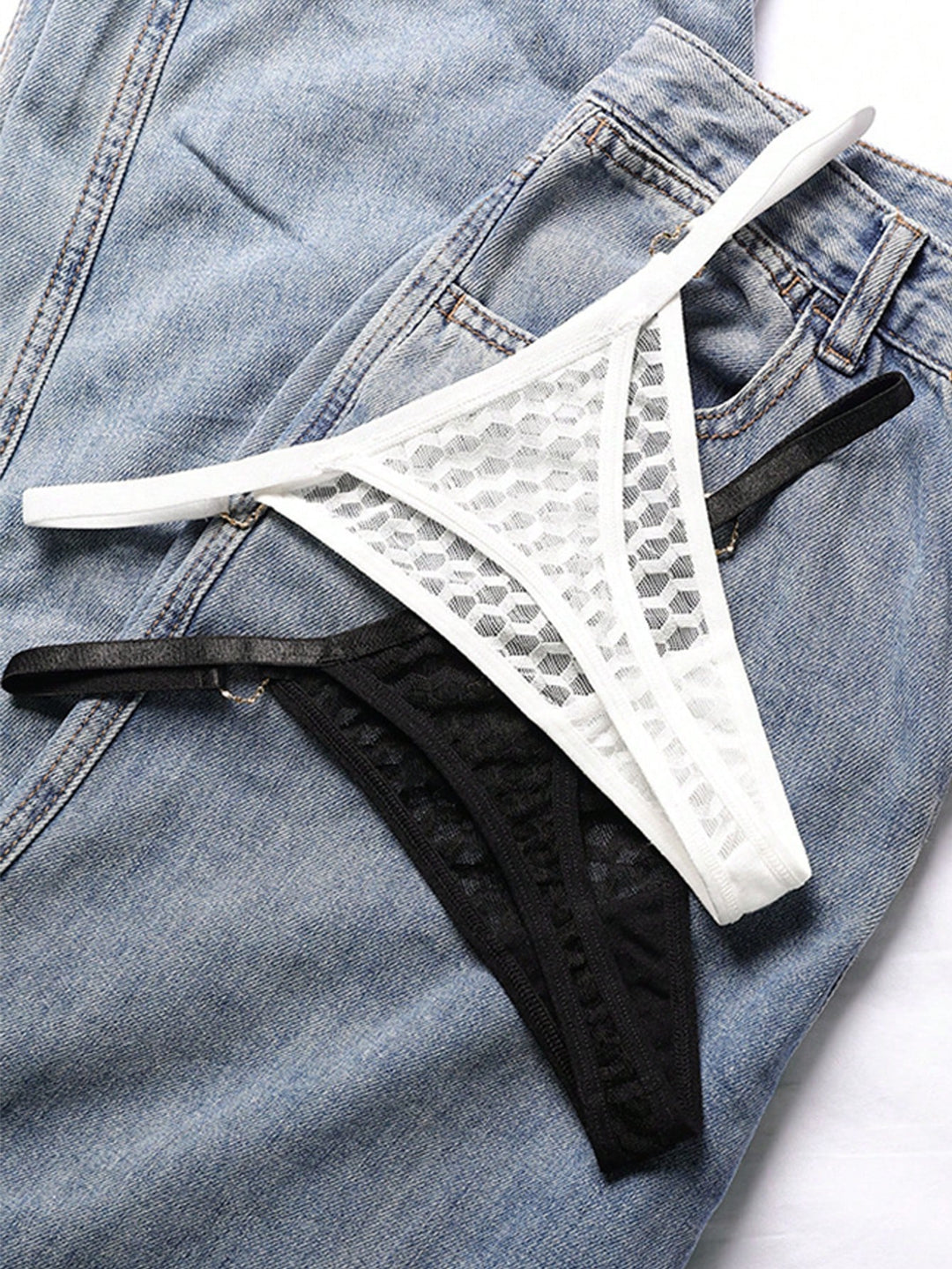 1-Piece Custom Christmas Lady Love Buckle Sexy Sexy Lace Low-Rise Funny Thong Underwear For Women