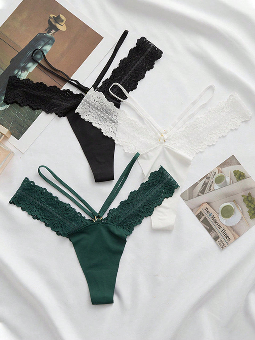 ワンピースカスタムクリスマスレディレースステッチシームレスデリケート薄ベルトセクシーTバック下着女性用