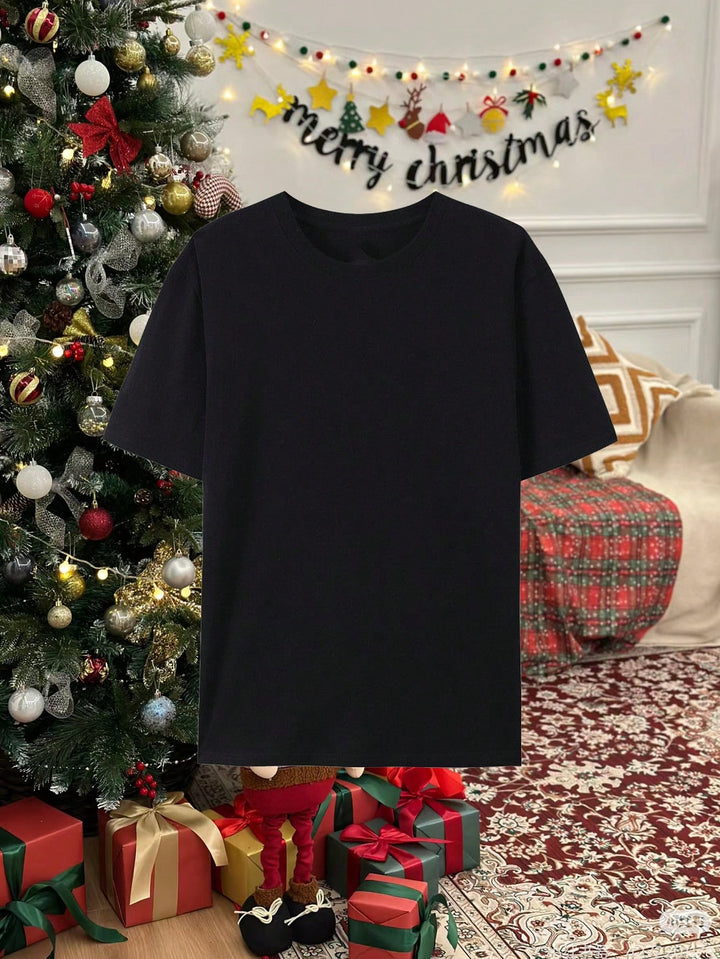 1 Set Custom Profile Photo Custom Face Solid Color Breathable Short Sleeve, Can Be Customized Personalized Printed Funny T-Shirt Suitable For Christmas, Gifts, Festivals