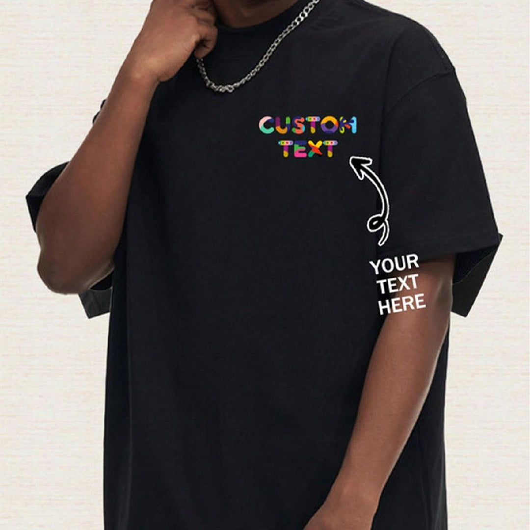 1-Piece Custom Classic Series High Street Fashion Vintage Basic Sexy Print Loose Personality Men's Top