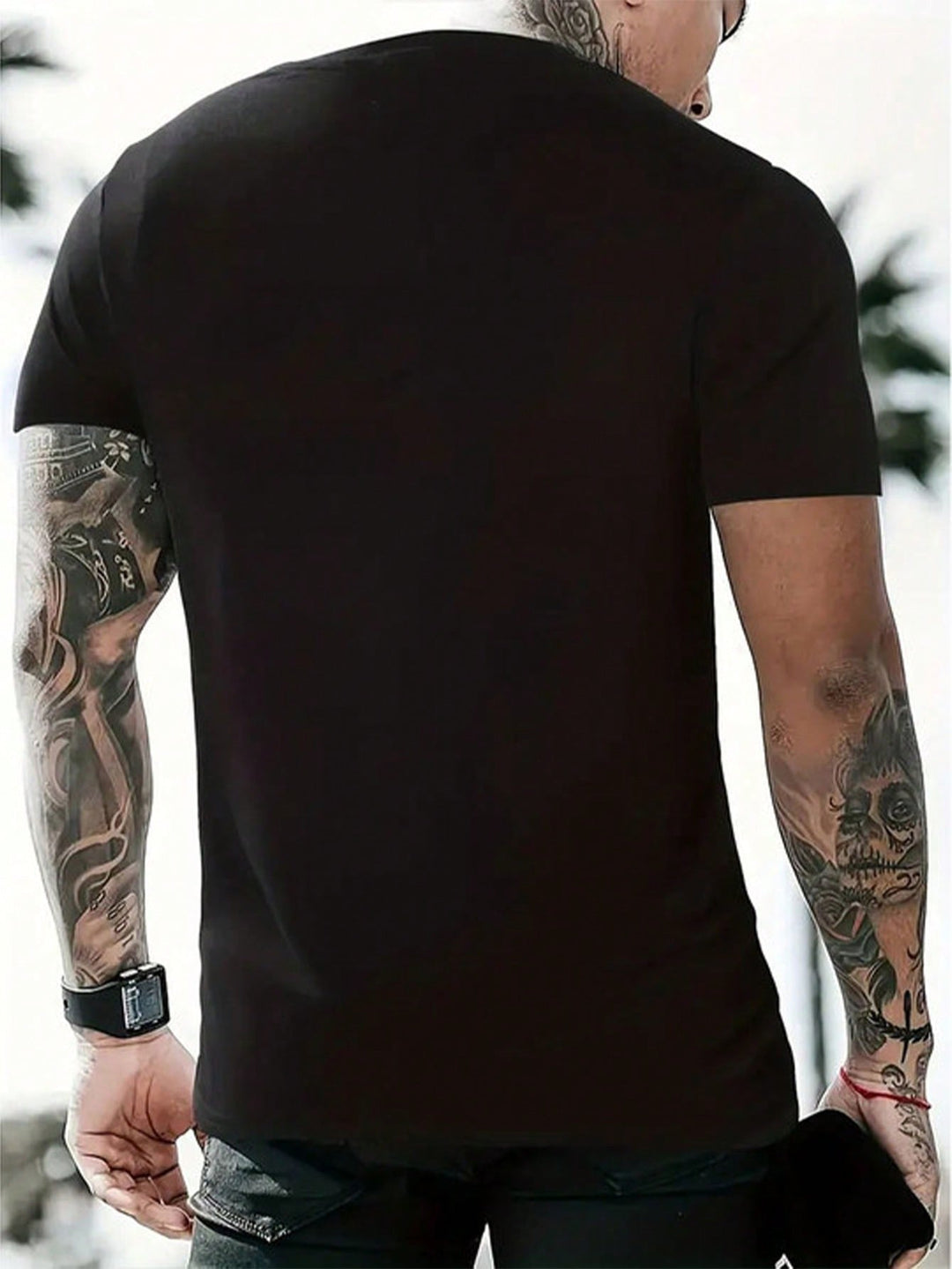 1-Piece Custom New T-Shirt Sexy Loose Fashion Comfortable Hip Hop Personality Short Sleeve Men's Top