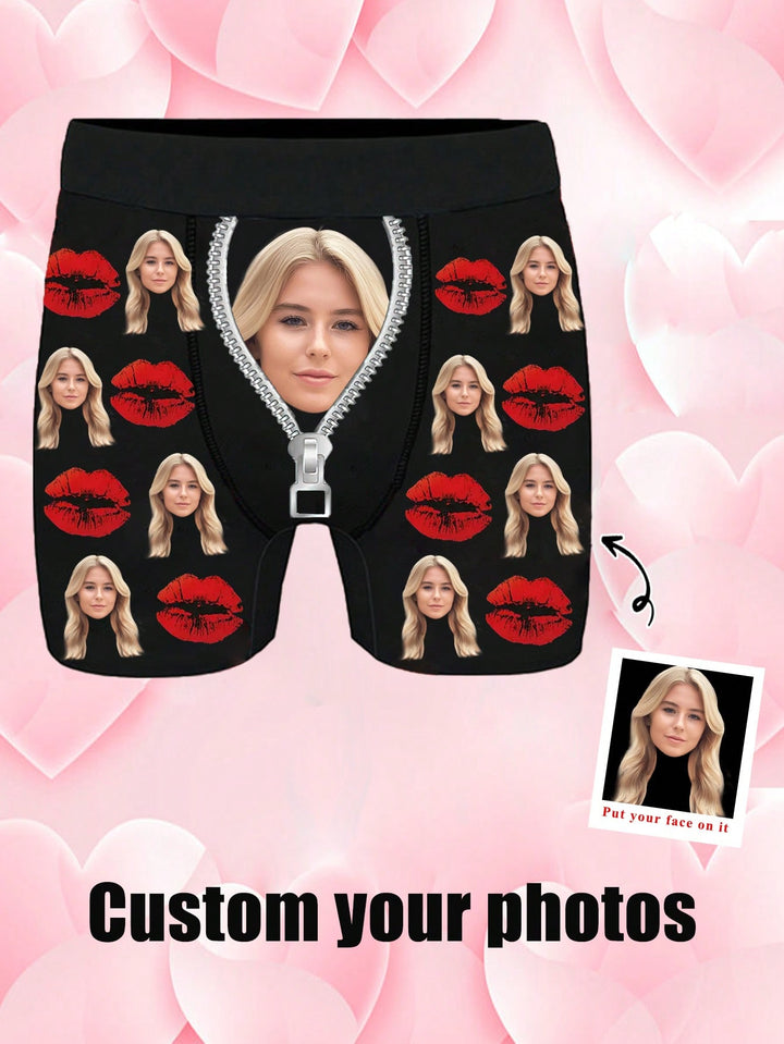 1-Piece Custom Face Underwear Personalized Men's Underwear, Custom Pictures, Underwear With Photos, Custom Face Underwear, Boyfriend Husband Gifts, Men Customized, Winter, Personalized Gifts, Period Ideal Gift Boyfriend Bedroom, Living Room, Custom Photo