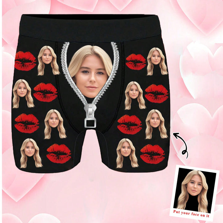 1-Piece Custom Face Underwear Personalized Men's Underwear, Custom Pictures, Underwear With Photos, Custom Face Underwear, Boyfriend Husband Gifts, Men Customized, Winter, Personalized Gifts, Period Ideal Gift Boyfriend Bedroom, Living Room, Custom Photo