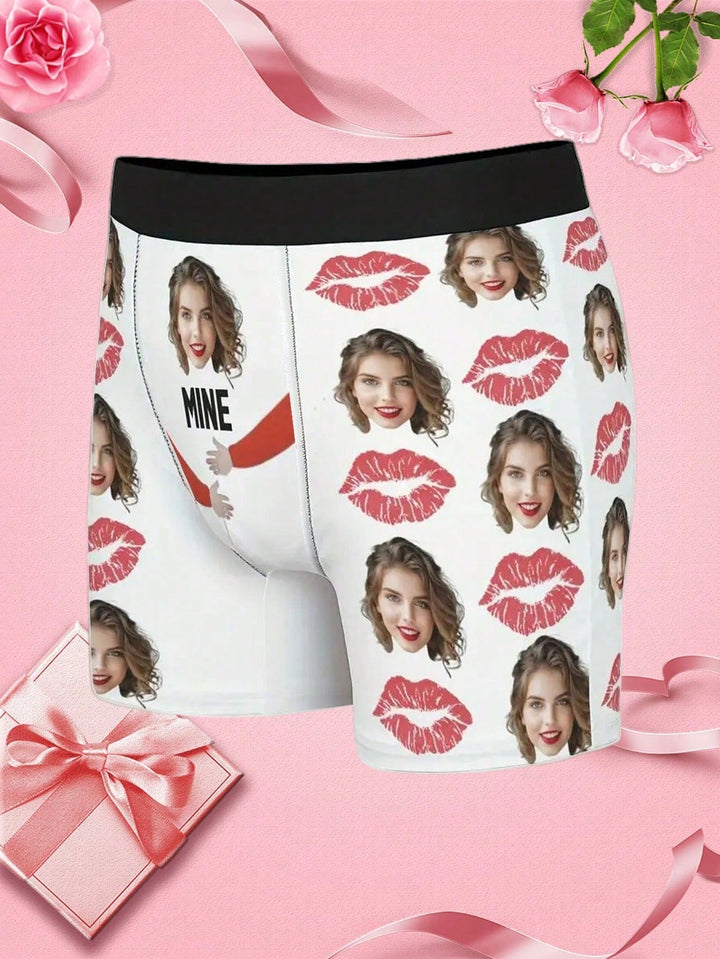 1-Piece Custom Boxers With Faces For Boyfriends, Husbands, Dads, Custom Underwear With Photos, Pictures Boxers, Photos Boxers, Personalized Gifts