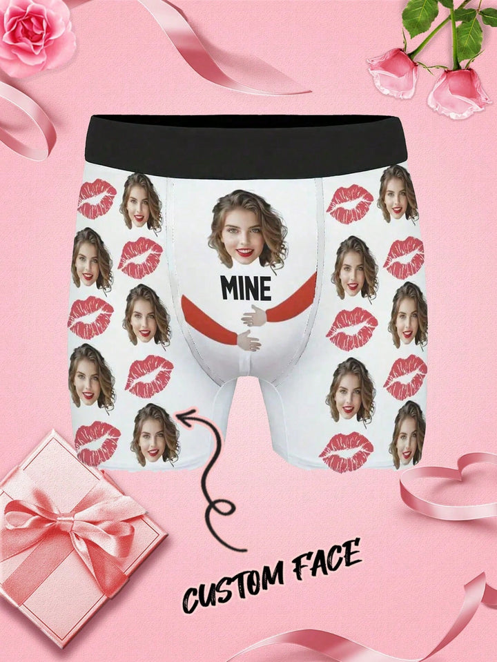 1-Piece Custom Boxers With Faces For Boyfriends, Husbands, Dads, Custom Underwear With Photos, Pictures Boxers, Photos Boxers, Personalized Gifts