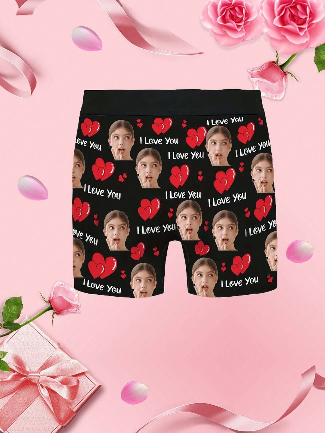 1ピースのカスタマイズされた顔の下着パーソナライズされた男性の下着、カスタマイズされた面白くてかわいい男性の下着、カスタマイズされた写真、カスタマイズされた顔の肖像画が印刷された男性の下着のボクサー、四季のためのカスタマイズされたパーソナライズされたギフト