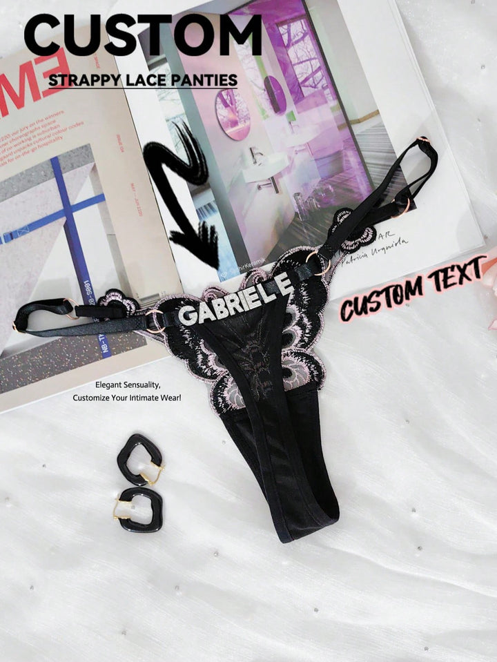 1-Piece Sexy Lingerie, Seductive And Comfortable, With Custom-Made Rhinestone English Letters DIY. The Custom-Made Rhinestone Letter Content Is Interesting. It's A Birthday Gift, Anniversary Gift, For Wife, For Girlfriend, A Unique Gift, Custom-Made Linge