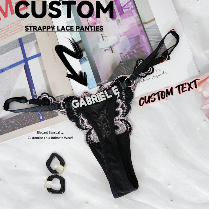 1-Piece Sexy Lingerie, Seductive And Comfortable, With Custom-Made Rhinestone English Letters DIY. The Custom-Made Rhinestone Letter Content Is Interesting. It's A Birthday Gift, Anniversary Gift, For Wife, For Girlfriend, A Unique Gift, Custom-Made Linge