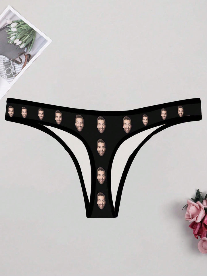 女性用カスタムバレンタインデーショーツ、カスタムブリーフ、パーソナライズTバック、顔付きパーソナライズ下着、顔付きカスタムTバック、カスタム顔付き下着、バレンタインギフト、記念日ギフト、バレンタインギフト、誕生日ギフト、結婚祝い、彼女/彼女へのギフト