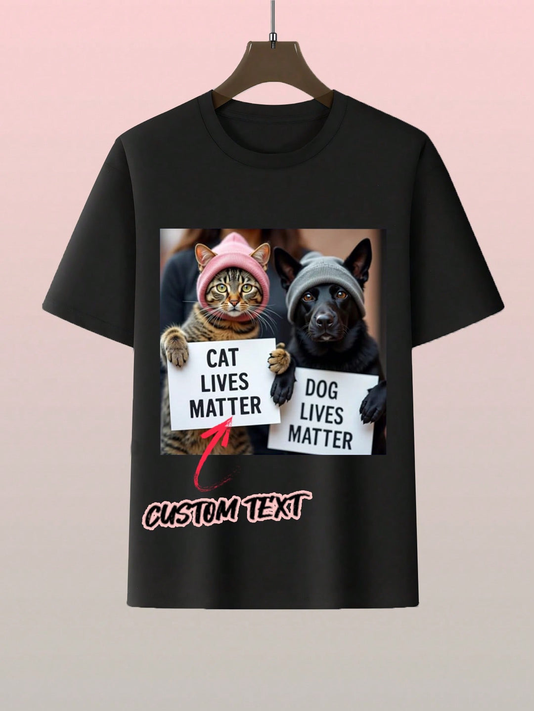 カスタマイズされたパーソナライズされたゆったりとしたラウンドネックのカジュアルTシャツ - テキストを追加できるボーイフレンドまたはガールフレンドのカップル向けカスタマイズ可能なTシャツ、誕生日プレゼントでパーソナライズされたプリントTシャツをデザイン