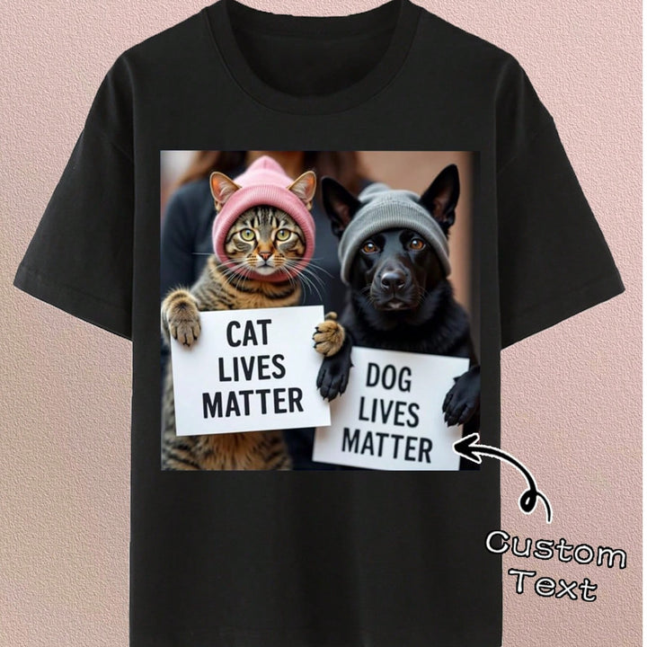 カスタマイズされたパーソナライズされたゆったりとしたラウンドネックのカジュアルTシャツ - テキストを追加できるボーイフレンドまたはガールフレンドのカップル向けカスタマイズ可能なTシャツ、誕生日プレゼントでパーソナライズされたプリントTシャツをデザイン