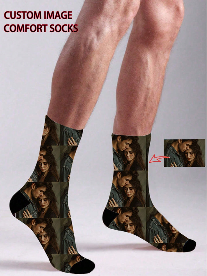 Custom Face Socks, Custom Photo Sock, Custom Printed Socks, Personalized Funny Face Socks, Custom Picture Socks, Put Any Face On The Socks, Anniversary Gift, Valentine Gift, Birthday Gift, Wedding Gift, Mother's Day Gift,Dawg,Colorful,Cute,Adorable,Contra