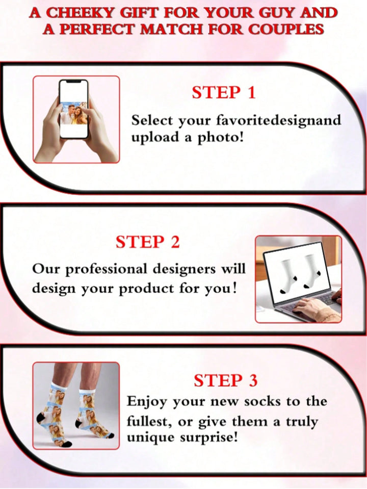 Custom Face Socks, Custom Photo Sock, Custom Printed Socks, Personalized Funny Face Socks, Custom Picture Socks, Put Any Face On The Socks, Anniversary Gift, Valentine Gift, Birthday Gift, Wedding Gift, Mother's Day Gift,Dawg,Colorful,Cute,Adorable,Contra