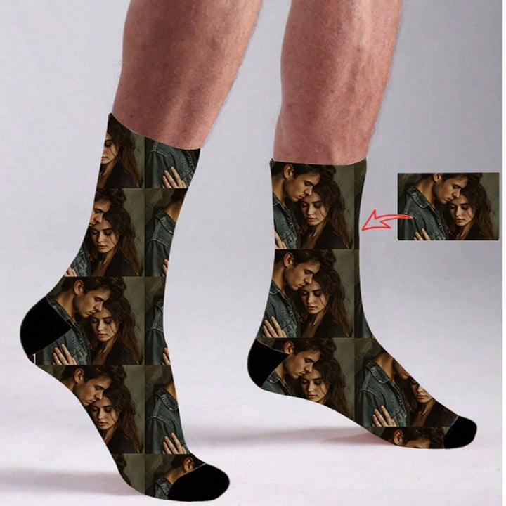 Custom Face Socks, Custom Photo Sock, Custom Printed Socks, Personalized Funny Face Socks, Custom Picture Socks, Put Any Face On The Socks, Anniversary Gift, Valentine Gift, Birthday Gift, Wedding Gift, Mother's Day Gift,Dawg,Colorful,Cute,Adorable,Contra