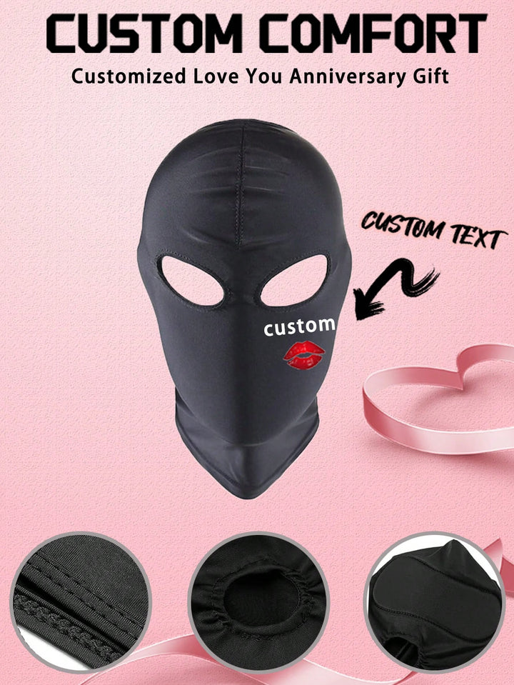 カスタマイズされたメンズとレディースのスキーマスク1個、カスタマイズされたテキスト、カスタマイズされた文字、排他的なカスタマイズされたマスクUV防止防風スカーフ、オートバイ、スノーボードライディング、ロールプレイング、ハロウィーン、日焼け防止マスクに適しています