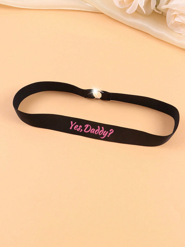 1pc Women's Custom Personalized Leg Ring, Custom Letters, Custom Names, Custom Body Decorations, Fashionable Sexy Underwear Accessories Metal Ring Letter Heart-Shaped Print Leg Chain