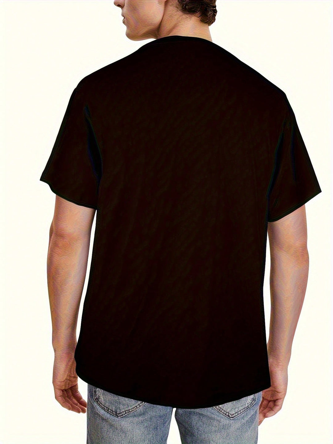 1PCS  100% Cotton Men's Color Printed T-Shirt. Stylish And Simple Men's T-Shirt. This Round Neck Cotton Short Sleeve T-Shirt Is Suitable For Everyday Wear.