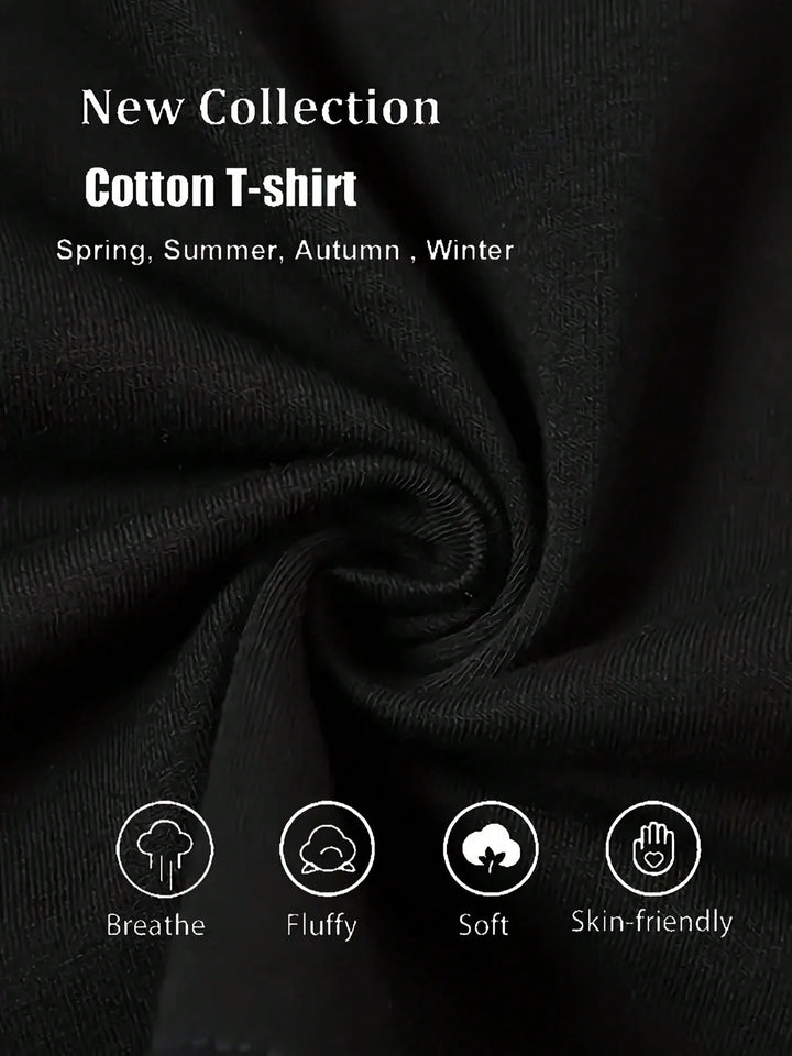 1PCS  100% Cotton Men's Color Printed T-Shirt. Stylish And Simple Men's T-Shirt. This Round Neck Cotton Short Sleeve T-Shirt Is Suitable For Everyday Wear.