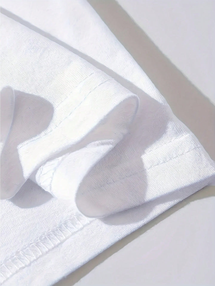 1PCS 100% Cotton Men's Graphic T-Shirt. Cute T-Shirt. This Round Neck Cotton Short Sleeve T-Shirt Is Suitable For All Seasons