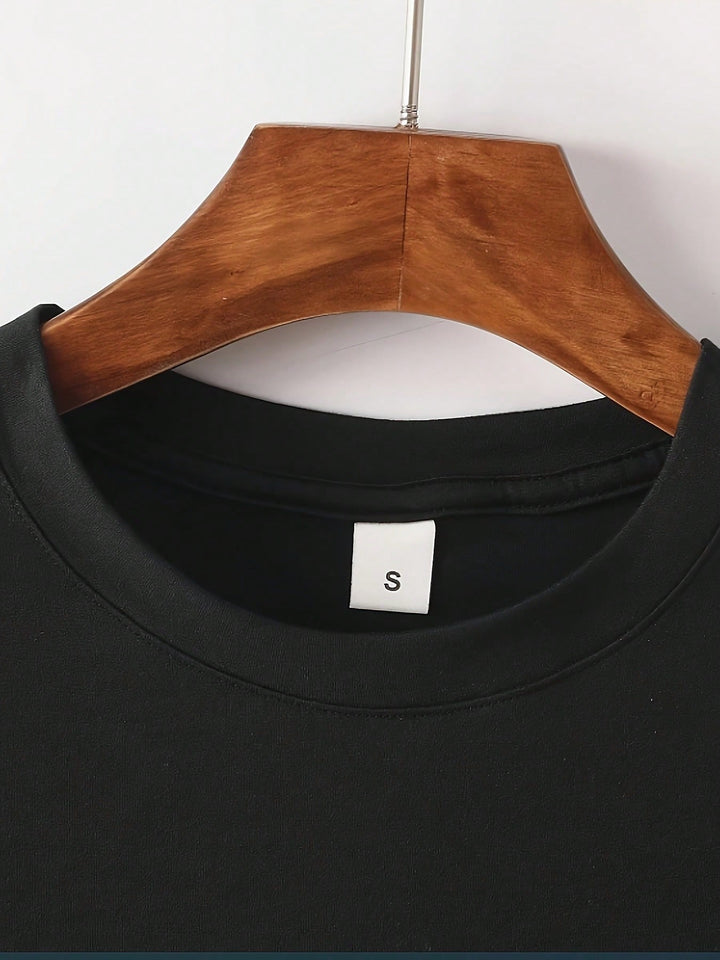 1PCS 100% Cotton Men's Printed T-Shirt. Heart-Shaped Couple T-Shirts. This Round Neck Cotton Short Sleeve T-Shirt Is Suitable For Valentine's Day.