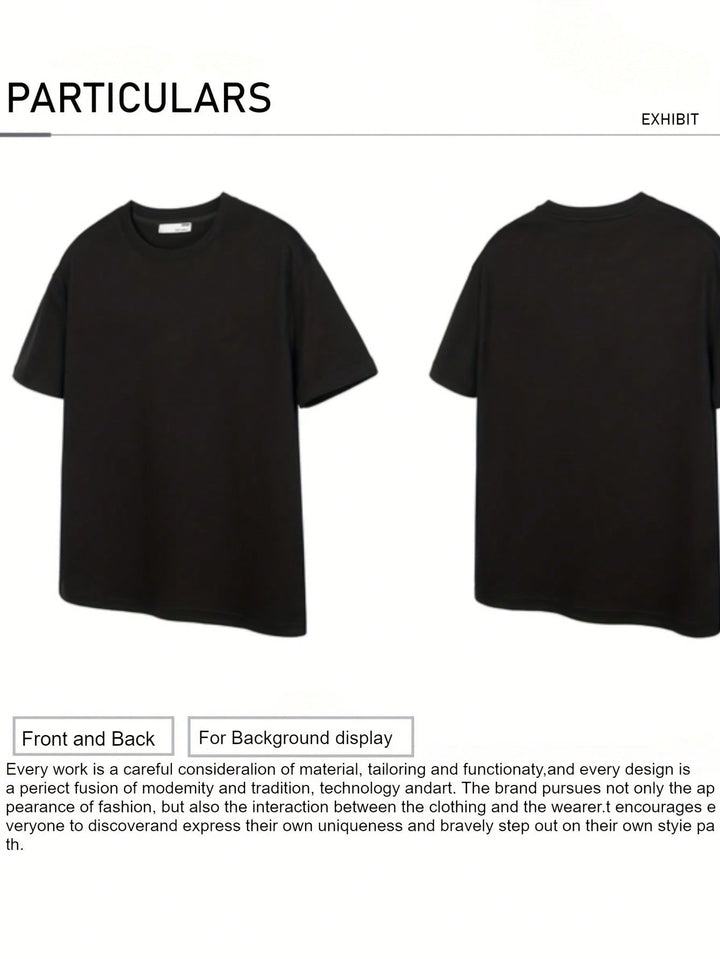 1PCS 100% Cotton Men's Graphic T-Shirt. Fashionable T-Shirt. This Round Neck Cotton Short Sleeve T-Shirt Is Suitable For Graduation Gifts