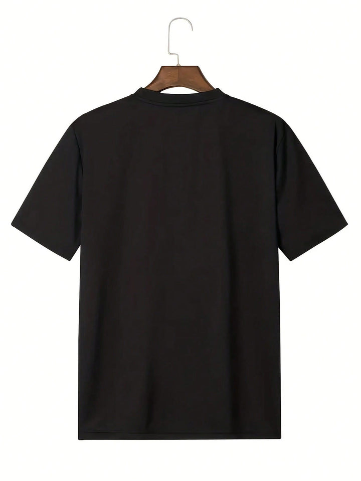 1PCS 100% Cotton Men's Graphic T-Shirt. Fashionable T-Shirt. This Round Neck Cotton Short Sleeve T-Shirt Is Suitable For Graduation Gifts