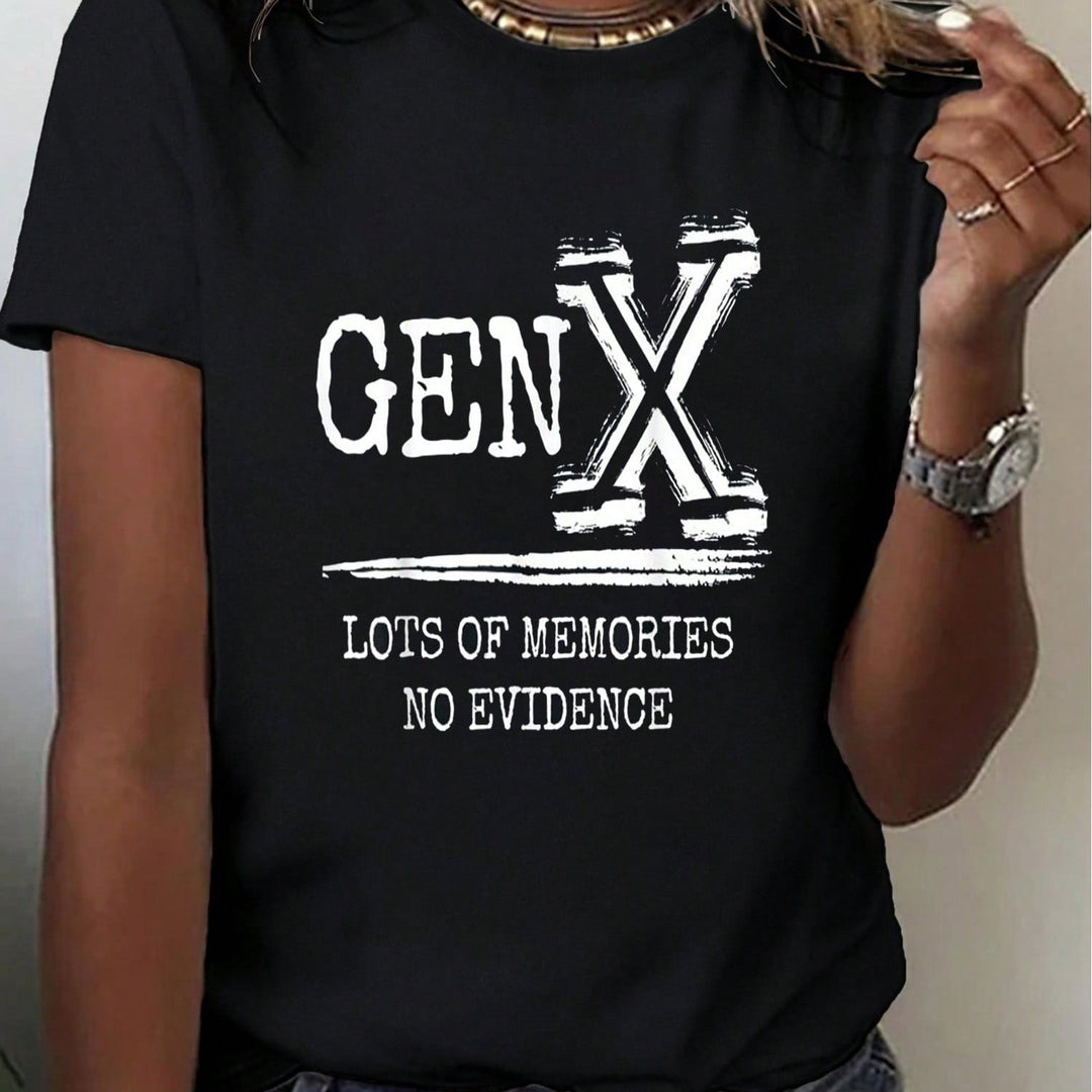 1PCS 100% Cotton Graphic T-Shirt For Women. Printed Short Sleeve T-Shirt. This Round Neck Cotton Short Sleeve T-Shirt Is Perfect For Concerts And Parties.