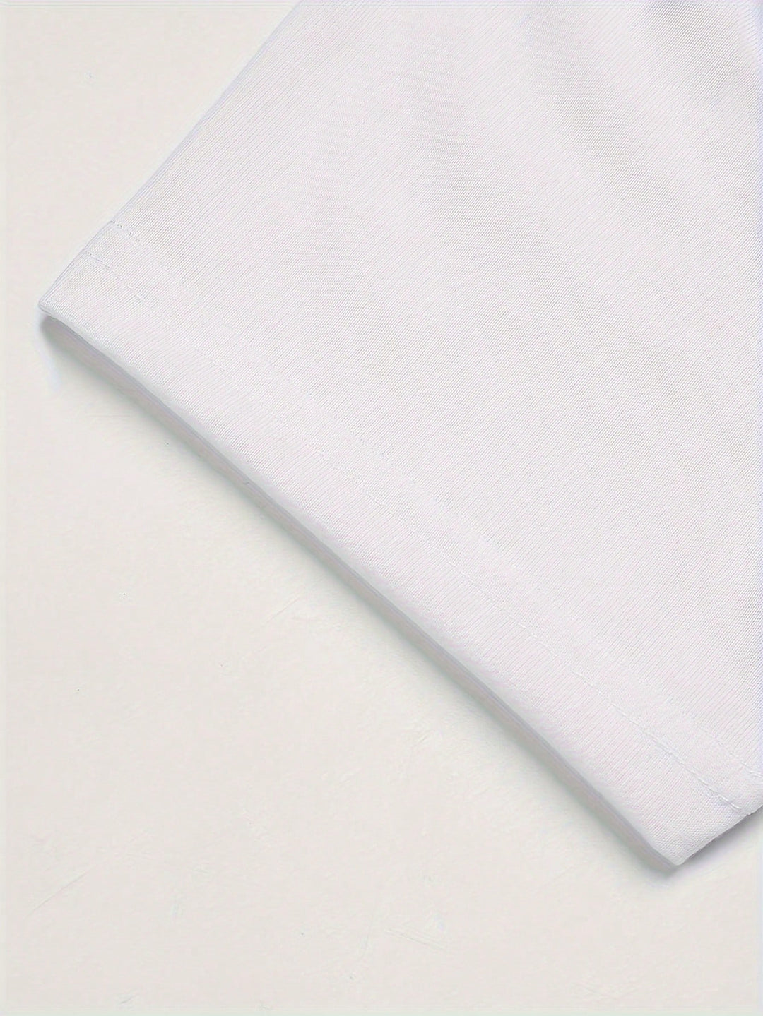 1PCS Piece 100% Pure Cotton Women's Patterned T-Shirt. Photo Printed Short Sleeves, Perfect For Festive Memorial Day Wear.