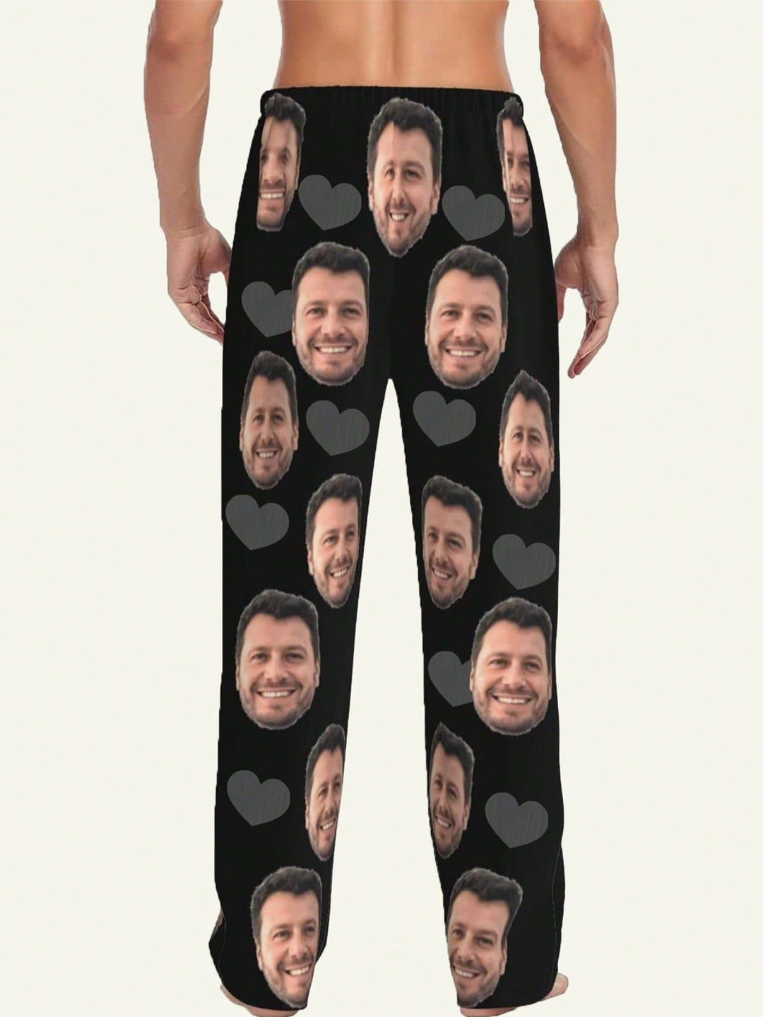 Custom Face Lounge Pants for Men Personalized Photo Pajama Pants Funny Sleepwear Gifts