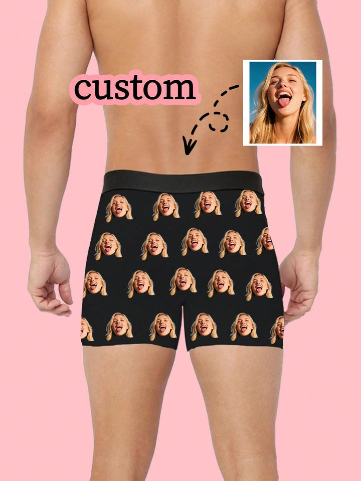 Funny Custom Face Boxer Briefs Personalized Anniversary Gifts for Boyfriend