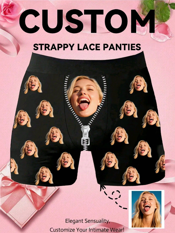 Funny Custom Face Boxer Briefs Personalized Anniversary Gifts for Boyfriend