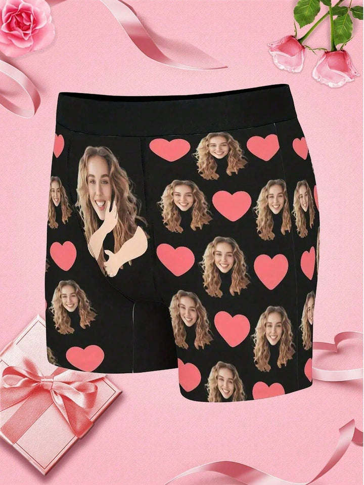 Unique Custom Face Boxer Briefs Personalized Photo Valentine's Gifts
