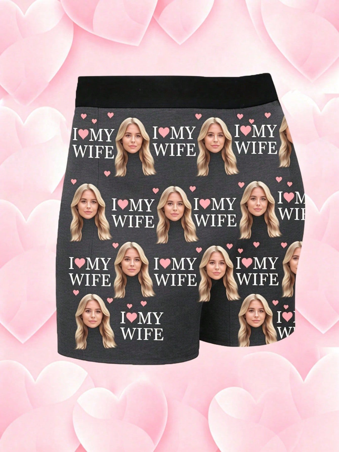 Custom Face Printed Boxer Briefs Wife Photo Underwear Sweet & Funny Gifts for Husband
