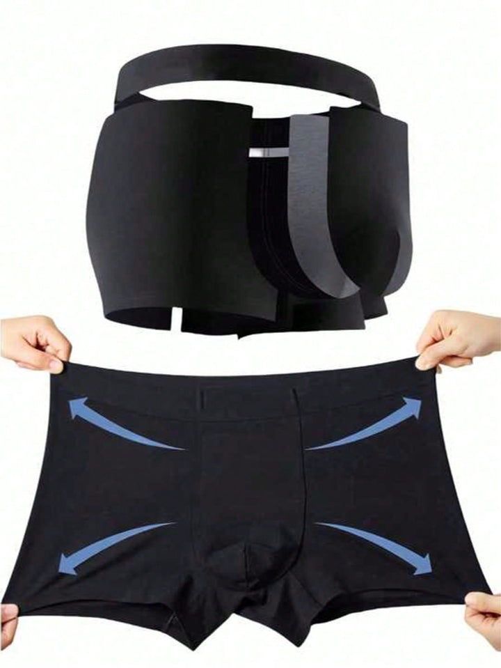 Flexible fit and supportive pouch construction for custom photo men's underwear