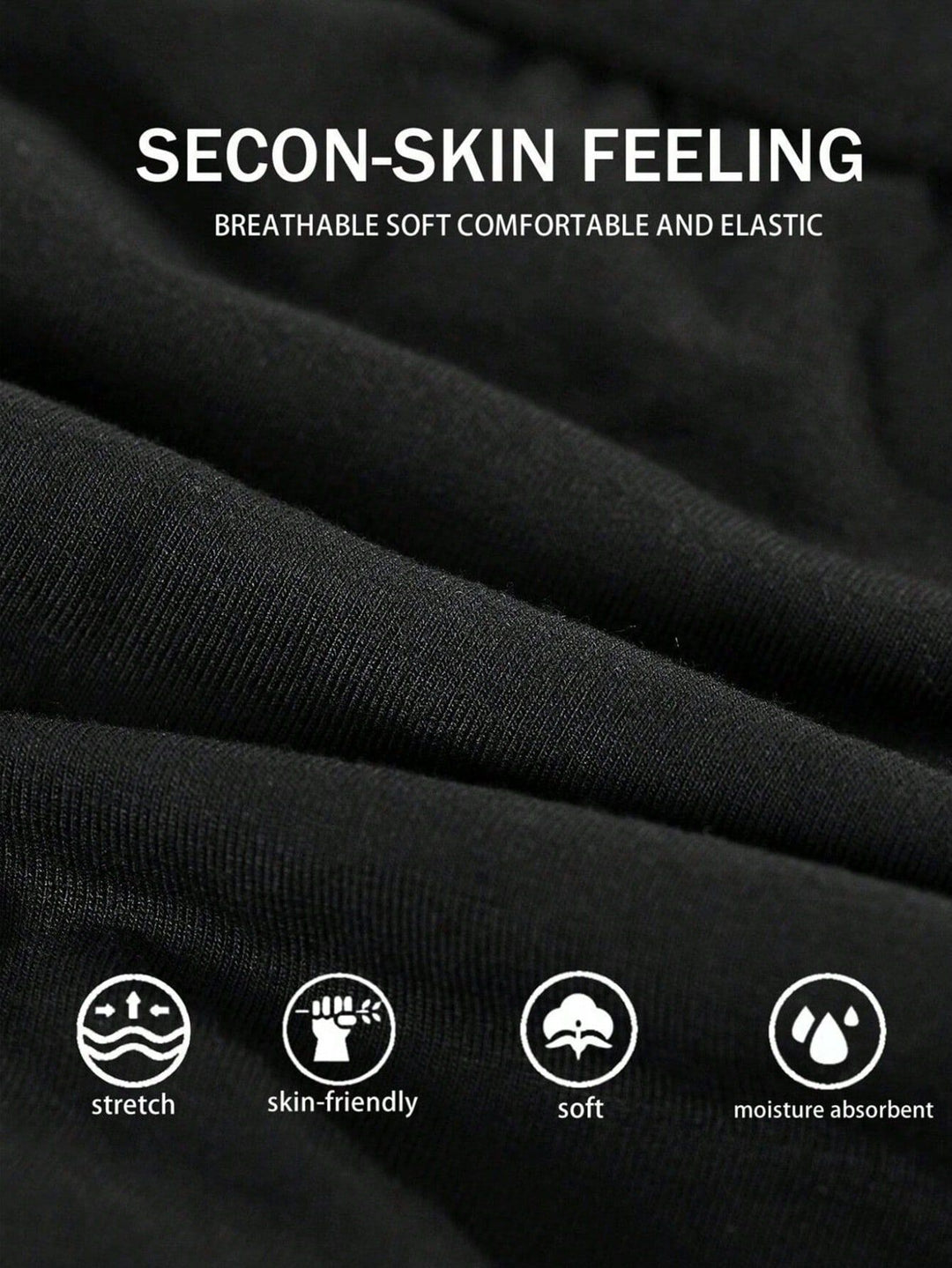 Soft skin-friendly and moisture-wicking fabric features of custom photo printed boxer briefs