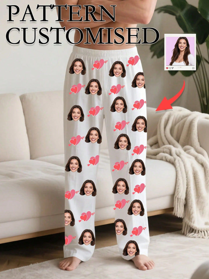 Design Your Own Photo Pajama Bottoms – Custom Full-Print Unisex Pants