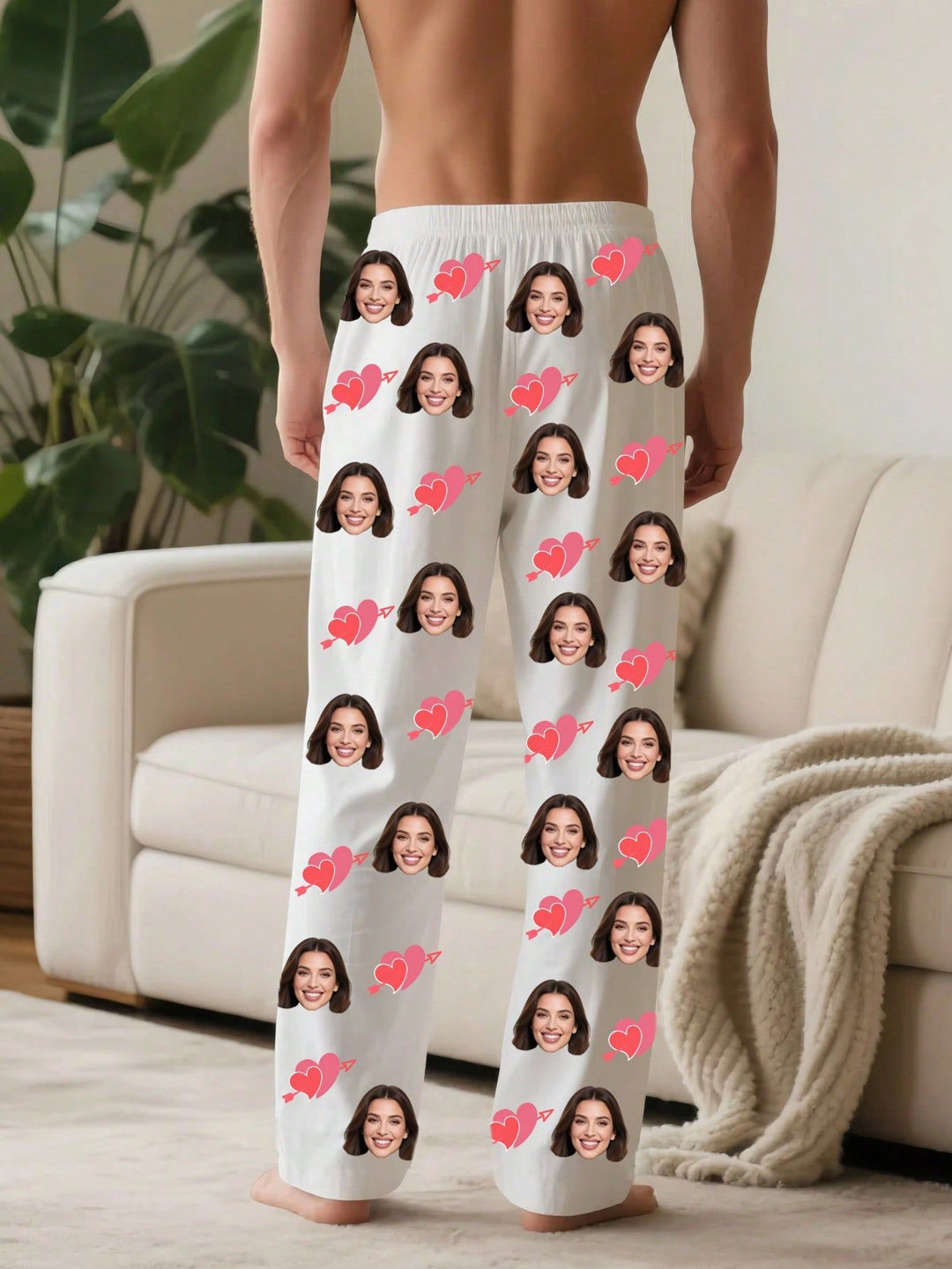 Design Your Own Photo Pajama Bottoms – Custom Full-Print Unisex Pants
