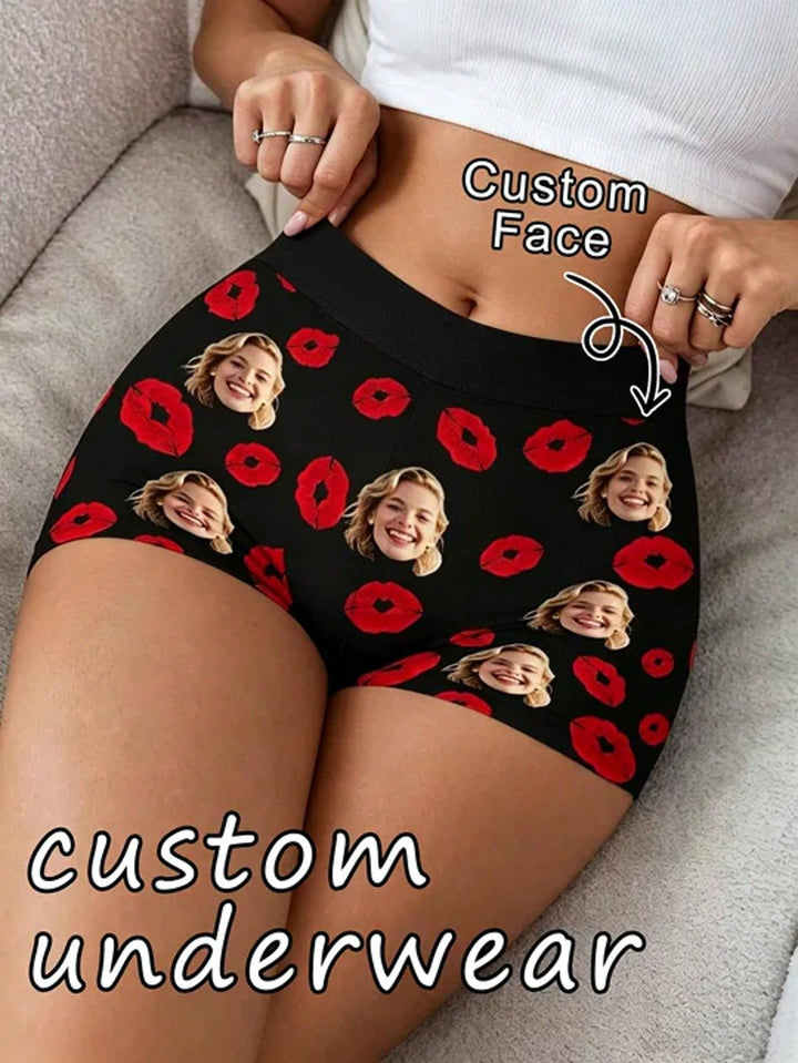 Customized Face Graphic Lounge Pants | Personalized Holiday Gift Sleepwear