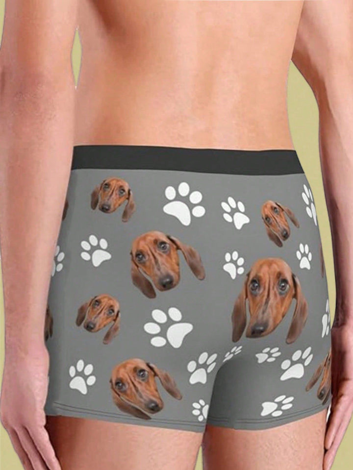 Personalized Custom Photo Boxer Briefs – Fun & Soft Stretch Men's Everyday Underwear