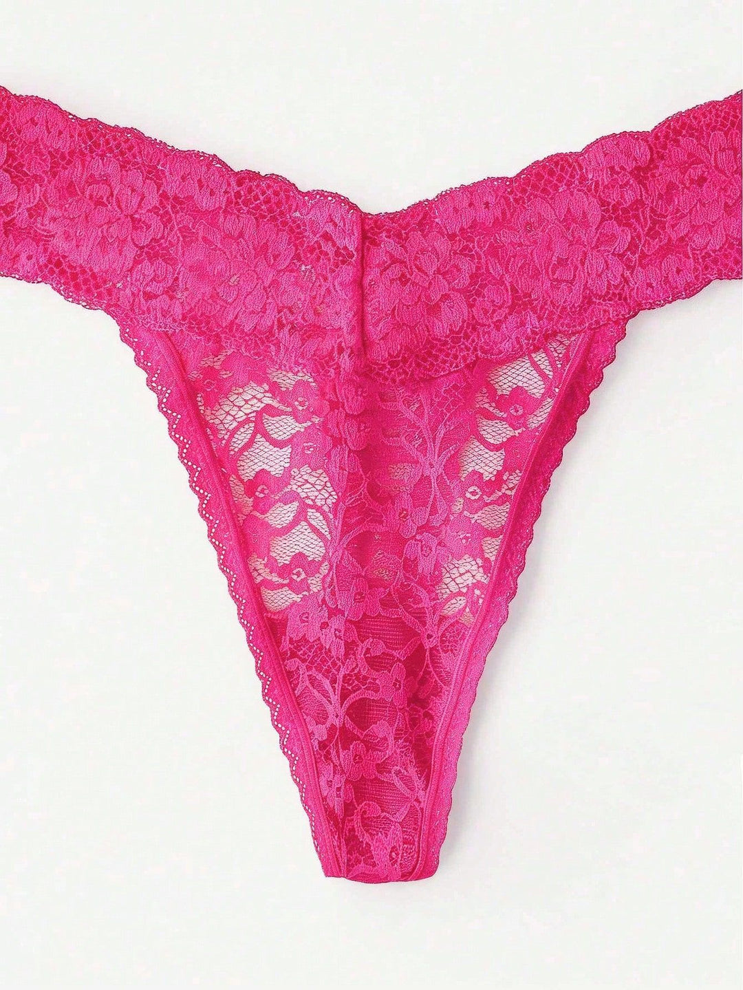 Customized Letter Rhinestone Thong Floral Lace Sexy Low Rise Panties