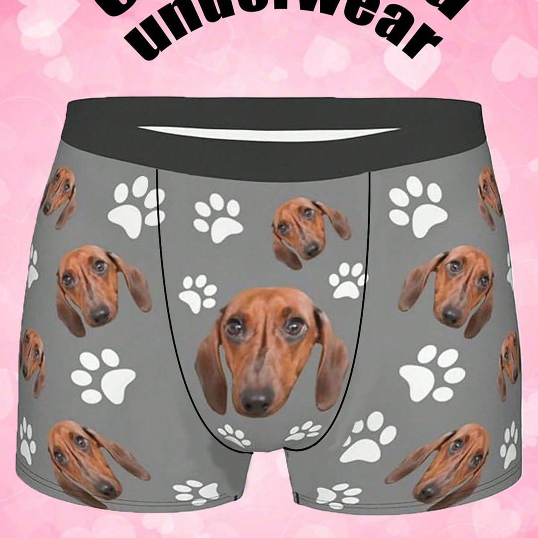 Personalized Custom Photo Boxer Briefs – Fun & Soft Stretch Men's Everyday Underwear
