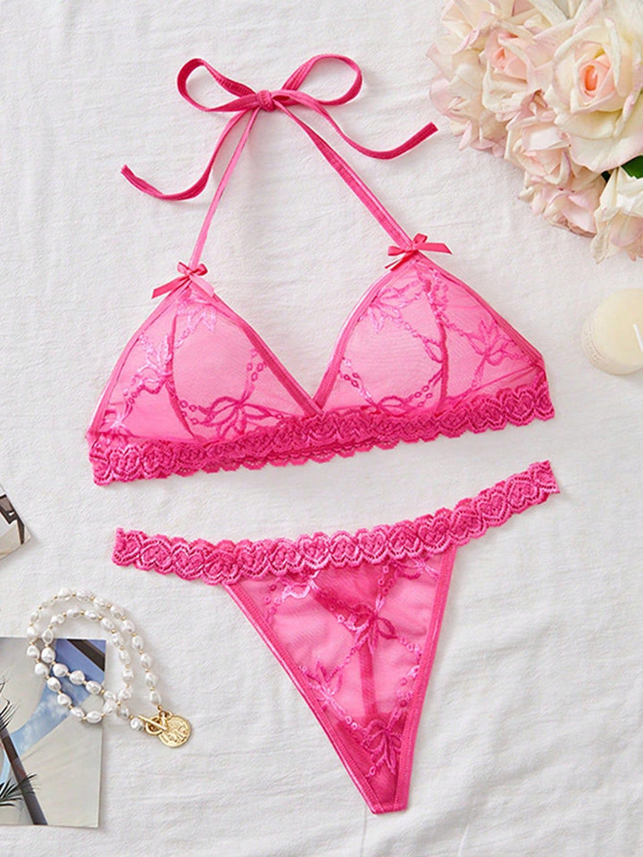 Personalized Erotic Passion Sheer Lace Intimates Set