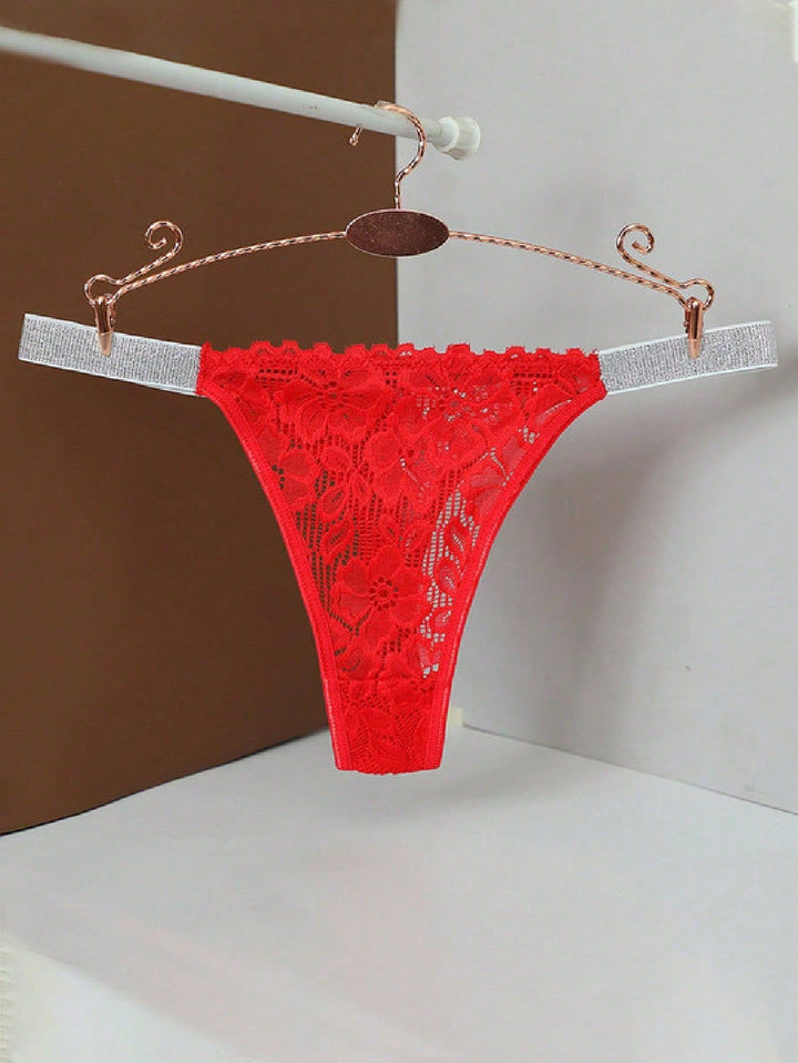Personalized Diamond-Letter Lace Thong – Custom Name Bling Underwear Gift