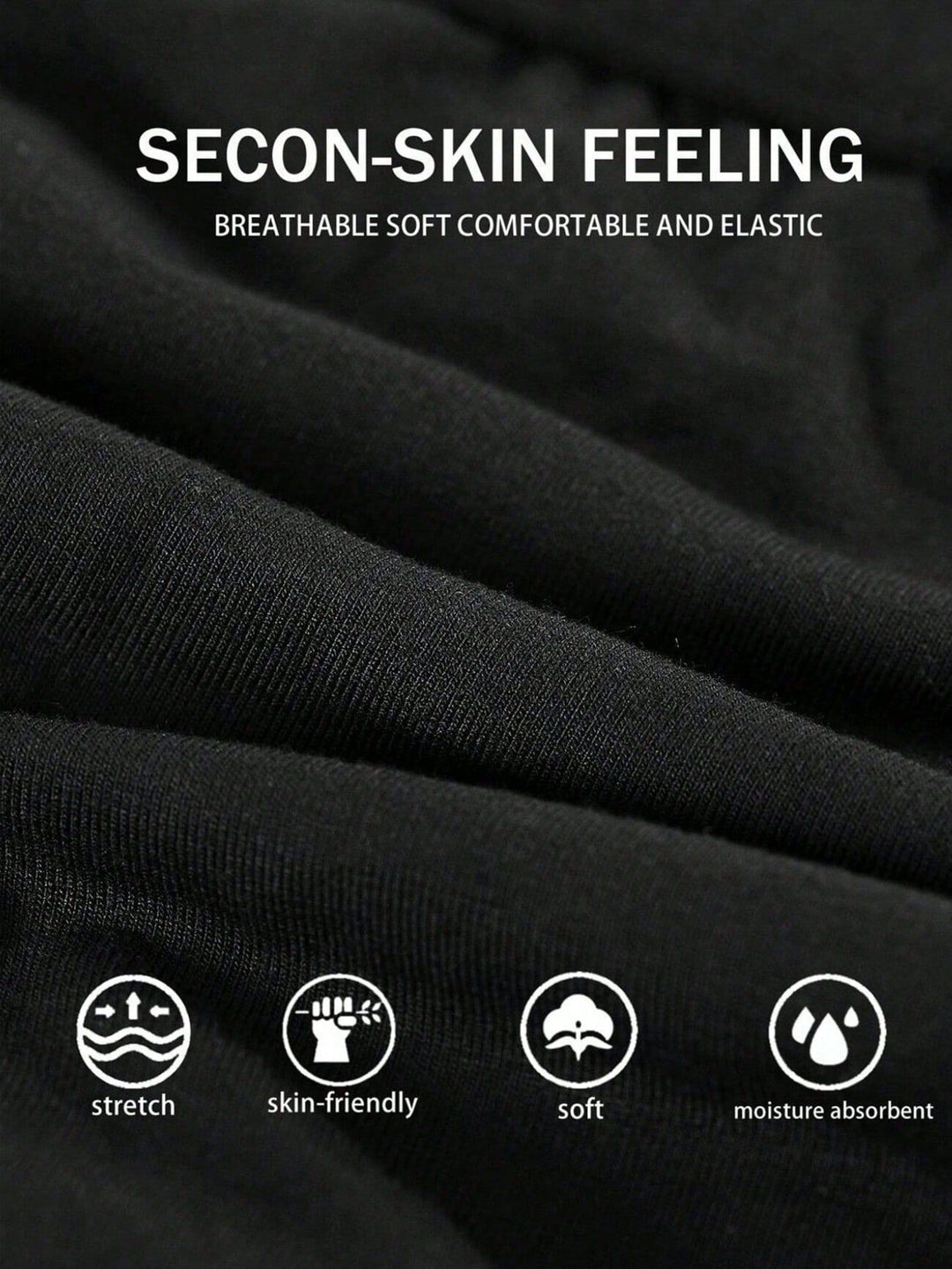 Breathable, soft, and skin-friendly fabric texture of custom printed men's boxer briefs