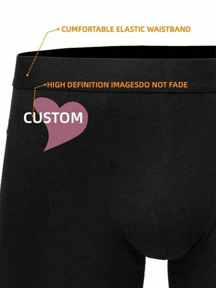 Comfortable elastic waistband and high-definition non-fading custom print detail
