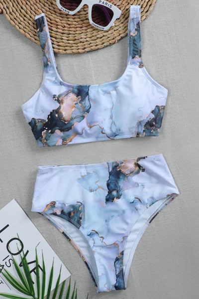 Journey Square Neck High Waist Bikini 2 Pieces Set – BISSOMMER