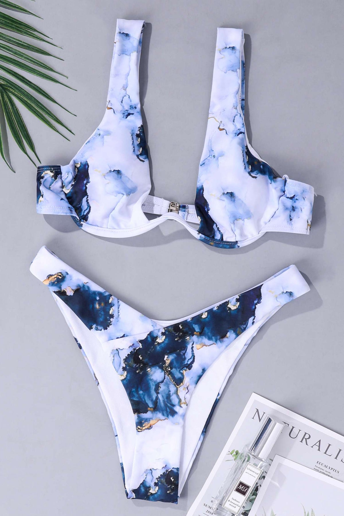 Mckenna Ink Painting Push Up Bikini 2 Pieces Swimsuit – BISSOMMER